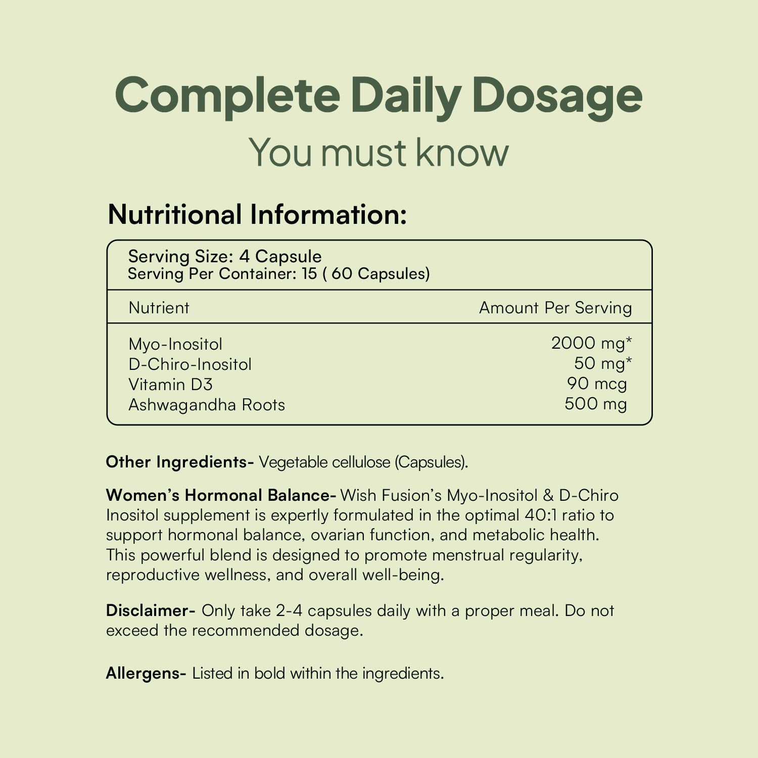 Myo & D-chiro Inositol